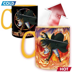 ONE PIECE - Mug Heat Change - 460 ml - Luffy  Sabo1